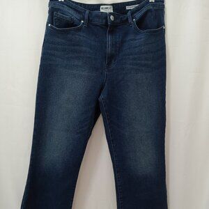 William Rast Junior's Blue High Rise Stretchy Skinny Jeans Flare Crop Sz 32